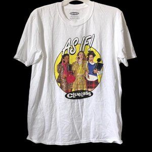 Clueless white graphic top